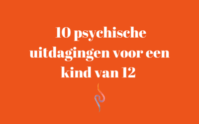 10 psychische uitdagingen voor een kind van 12
